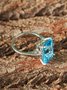Saphir Zirkon Ring