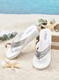 Strand Urlaub Strass Plateau Keil Zehentrenner