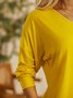 Damen Lässig Blusen&Shirts Tunika Bluse Pullover