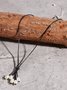 Böhmisch Urlaub Leder Perle Pendant Halskette Western Schmuck