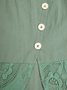 Damen Bluse Shirts Lässig Unifarben Frühling Karree-Ausschnitt Täglich Langarm