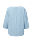 V-Ausschnitt Baumwollmischung Unifarben Bluse