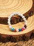 Freizeit Ethnisch Stil Normal Mineral Bunt Perlen Armband