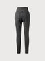 Weit Unifarben Denim Jean
