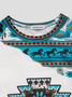 Langarm Ethnisch Lässig Sweatshirts