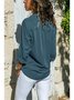 9 Einfarbige Große Lässige Button-down-Shirts