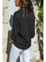 9 Einfarbige Große Lässige Button-down-Shirts