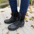 Damen Bequem Outdoor Stiefelette Lässig Reißverschluss Stiefelette