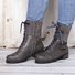 Damen Bequem Outdoor Stiefelette Lässig Reißverschluss Stiefelette
