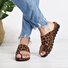 Damen Bequem Plateau Sandale Schuhe
