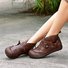 Flache Braune Stiefelette