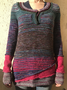 Wollgemischer Einfarbiger Pullover mit Rundhals Kurzarm