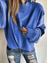 Damen Große Größen Pullover Rollkragen Stricken Blusen & Shirts