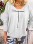Langarm Rundhals Pullover aus Baumwolle
