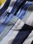 Herren Brust Taschen Gestreift Baumwolle Shirts
