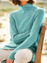 Langarm Lässiger Pullover