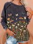 Langarm Baumwolle Sweatshirt