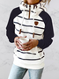 Kapuze Langarm Reißverschluss Sweatshirt