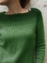Lässig Baumwolle-Gemisch Pullover