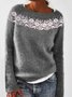 Langarm Normal Pullover
