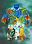 Papageien Lässig Baumwollmischung Print Shirts & Blusen&Shirts
