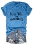 Damen Kurzarm T-Shirts T-Shirt Sommer Buchstabe Baumwolle Rundhals Strand Ausgehen Lässig Oberteile