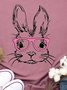Damen Buchstabe Kurzarm T-Shirts T-Shirt Hemdkragen Lässig Sommer Oberteile