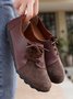 Retro Flache Schuhe