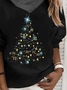 Weihnachten Mit Kapuze Geometrisch Lässig Sweatshirts