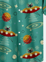 Neu Stil Kosmisches Katze Lässig Kurzarm Bluse