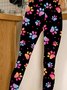 Damen Abstrakt Lässig Alle Jahreszeiten Lang Leggings