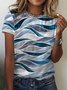 Baumwollgemisch Geometrisch Lässig Shirts & Blusen