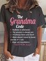 Damen Buchstabe Kurzarm T-Shirts T-Shirt Rundhals Lässig Sommer Oberteile