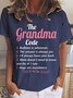 Damen Buchstabe Kurzarm T-Shirts T-Shirt Rundhals Lässig Sommer Oberteile