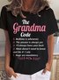 Damen Buchstabe Kurzarm T-Shirts T-Shirt Rundhals Lässig Sommer Oberteile