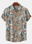 Herren Hawaiische Urlaub Stil Bluse mit Print
