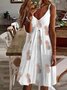 Damen Geblümt Ärmellos Sommer Kleid Spaghettiträger Täglich Lässig Mini Tanktop H-Linie Kleid