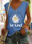 Damen Flügelärmel Tanktop Oberteile Leibchen Sommer Geblümt Baumwollmischung V-Ausschnitt Ausgehen Lässig Oberteile