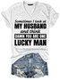 Damen Buchstabe Kurzarm T-Shirts T-Shirt V-Ausschnitt Lässig Sommer Oberteile