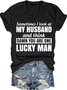 Damen Buchstabe Kurzarm T-Shirts T-Shirt V-Ausschnitt Lässig Sommer Oberteile
