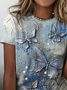 Urlaub Schmetterling Kurzarm T-shirt Bedrucken