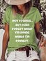 Damen Buchstabe Kurzarm T-Shirts T-Shirt Rundhals Lässig Sommer Oberteile