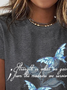 Schmetterling Lässig Kurzarm T-Shirt