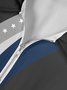 Lässig festlich Sammlung Geometrisch Streifen Farbblock amerikanisch Flagge Sterne Muster Revers Kurzarm Polo Print Oberteile