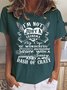 Damen Textbriefe Kurzarm T-Shirts T-Shirt Rundhals Lässig Sommer Oberteile