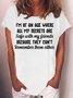 Damen Textbriefe Kurzarm T-Shirts T-Shirt Rundhals Lässig Sommer Oberteile