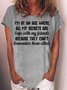 Damen Textbriefe Kurzarm T-Shirts T-Shirt Rundhals Lässig Sommer Oberteile