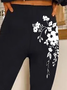 Regelmäßige Passform Geblümt Leggings