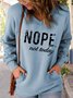 Hoffnung V-Ausschnitt Lässig Sweatshirts
