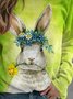 Tier Lässig Rundhals Raglan Ärmel Sweatshirts
